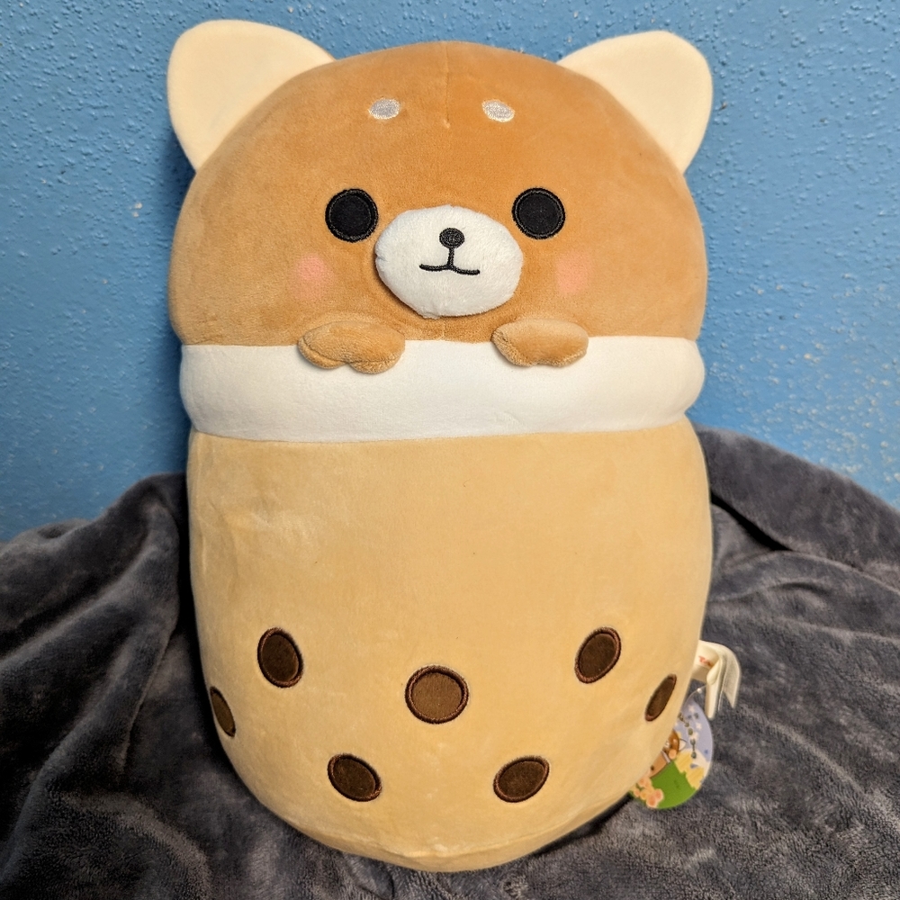 NWT Corgi Boba Plushie Doll
